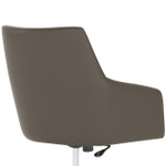  Bush Business Furniture Echo Mid Back Leather Box Chair in Washed Gray 