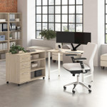  Bush Business Furniture Hustle 48W x 24D Computer Desk and Storage Cabinet with Drawers and Shelves 