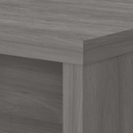  Bush Business Furniture Echo 72W Bow Front Desk in Modern Gray 