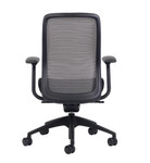Eurotech Seating Vera Mesh Back Ergonomic Task Chair with Black Fabric Seat