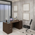  i5 Industries Kai Collection 71"W x 30"D Desk with Full Pedestals D3071P-3 