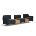  Office Source Saxon Modular Chairs with Connecting Tables Configuration OSTYP366 
