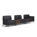  Office Source Saxon Modular Chairs with Connecting Tables Configuration OSTYP366 