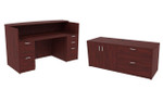  i5 Industries Kai 71"W Reception Desk with Multi-Purpose Filing and Storage Cabinet 