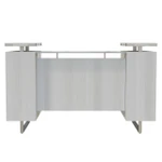 Safco Products Safco Mirella Floating Top Reception Desk with Matching Lateral File Cabinet