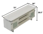 Safco Products Safco Mirella Glass Accented Reception Desk with Matching Low Wall Cabinet