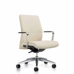 Global Total Office Global Include Series Mid Back Weight Sensing Synchro-Tilter Fixed Arm Office Chair IN30AMB 