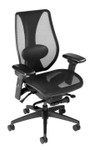  ergoCentric tCentric Hybrid Office Chair with Black Mesh Back, Seat and Frame 