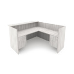  i5 Industries Rayne Collection 71x72 L-Shaped Reception Desk with Suspended Pedestals RN-RD7172P-1 