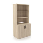  i5 Industries Rayne 2-Drawer Storage Cabinet with Open Hutch Topper RN-SC36P-1 