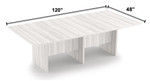  i5 Industries Rayne 10' Expandable Rectangular Conference Table RN-CT120-NP 