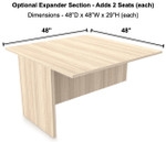  i5 Industries Rayne 12' Expandable Rectangular Conference Table RN-CT144-NP 