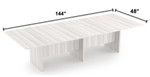  i5 Industries Rayne 12' Expandable Rectangular Conference Table RN-CT144-NP 