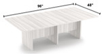  i5 Industries Rayne 8' Expandable Rectangular Conference Table RN-CT96-NP 
