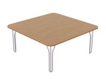  Special-T Bent Wire Collection 16"H Aon Soft Square Laminate Accent Table 