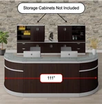 Office Source Cosmo Curved 2 Person Reception Desk