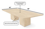  SurfaceWorks Jefferson 96" x 42" Rectangular Cube Base Conference Table (Available with Power!) 