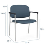 Lesro Chat Oversized Square Back Guest Chair CX1271   Lesro Chat Oversized Square Back Guest Chair CX1271