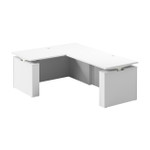  Bush Business Furniture Stratus 60W x 78D Electric Height Adjustable L Shaped Standing Desk 