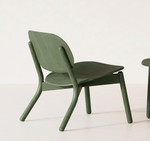  KFI Studios Silva Stained Beech Wood Lounge Chair 