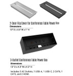 i5 Industries Rayne 8' x 4' Powered Rectangular Conference Table RN-CT96-PW