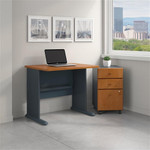 Bush Business Furniture Bush Series A 36" Office Desk with Mobile File Cabinet SRA024 