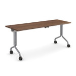 HPFI Furniture 72"W x 24"D Flip Top Nesting Table with Wheels - HPFI Duality Collection 