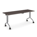 HPFI Furniture 72"W x 24"D Flip Top Nesting Table with Wheels - HPFI Duality Collection 
