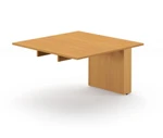 HPFI Furniture 8' Expandable Boat Shaped Conference Table with Box Legs - HPFI Hyperwork Collection EB4896-B