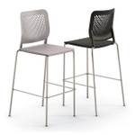 HPFI Furniture Polypropylene Shell Bar Height Stools 4-Pack - HPFI Timbre 280 