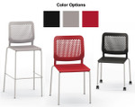 HPFI Furniture Polypropylene Shell Bar Height Stools 4-Pack - HPFI Timbre 280 