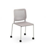 HPFI Furniture 4-Pack of Easy To Clean Stackable Mobile Training & Classroom Chairs - HPFI Timbre 286 