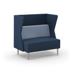 HPFI Eve Harbor Two-Tone Love Seat with Privacy Panels 5818