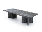 Iron Age Elizabeth Collection Butcher Block Wood Conference Table (Size & Power Options)