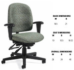 Global Total Office Global Granada Low Back Multi Tilter Task Chair 3212