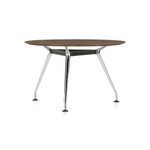 Global Total Office Global Kadin 36" Round Meeting Table with 3-Leg Base LKD36DIA