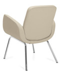 Global Total Office Global Kate Series 4 Legged Medium Back Vinyl Lounge Chair 2813