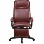 Flash Furniture Burgundy Leather Reclining Office Chair BT-70172-BG-GG   Flash Furniture Burgundy Leather Reclining Office Chair BT-70172-BG-GG
