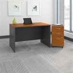 Bush Business Furniture Bush Series C 48" Desk with Mobile BBF Pedestal 