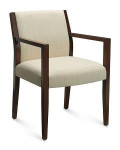 Global Total Office Global Layne Luxury Wood Guest Chair 8521T