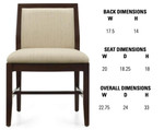 Global Total Office Global Layne Series Armless Wood Guest Chair 8520T