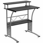  Flash Furniture Clifton Series Modern Computer Desk with Black Surface 