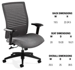 Global Total Office Global Loover Series Office Chair 2662-4