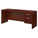 Bush Business Furniture Bush Series C 72W x 24D Credenza Desk with Pedestal SRC070 