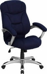  Flash Furniture Contemporary Navy Microfiber Desk Chair 