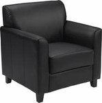  Flash Furniture Diplomat Series Black Leather Lounge Chair 