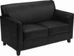  Flash Furniture Diplomat Series Black Leather Love Seat 