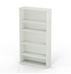 Mayline Group 5 Shelf Medina Series Sea Salt Finished Bookcase MVB5TSS by Mayline