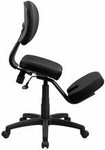  Flash Furniture Ergonomic Kneeling Posture Task Chair in Black Fabric 