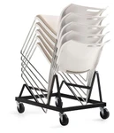Global Total Office Global Popcorn 6713 Armless Stack Chair with Upholstered Seat